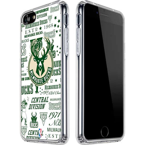 NBA Milwaukee Bucks Historic Blast New iPhone SE (2nd & 3rd Gen) Clear Case