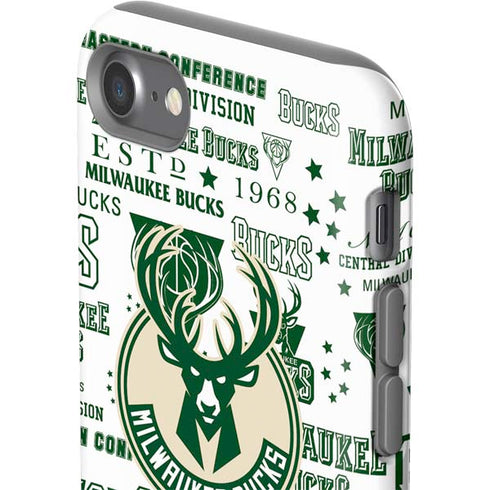 NBA Milwaukee Bucks Historic Blast New iPhone SE (2nd & 3rd Gen) Pro Case