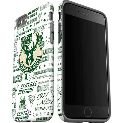 NBA Milwaukee Bucks Historic Blast New iPhone SE (2nd & 3rd Gen) Pro Case
