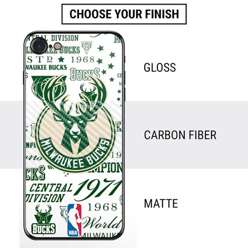 NBA Milwaukee Bucks Historic Blast New iPhone SE (2nd & 3rd Gen) Skin