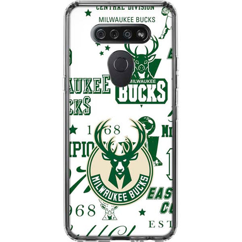 NBA Milwaukee Bucks Historic Blast New LG K51/Q51 Clear Case
