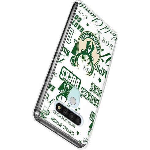 NBA Milwaukee Bucks Historic Blast New LG Stylo 6 Clear Case