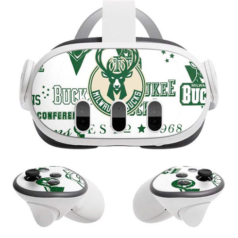 NBA Milwaukee Bucks Historic Blast New Meta Quest 3 Skin