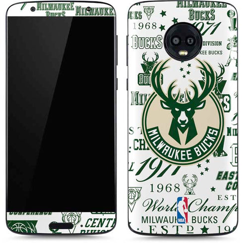 NBA Milwaukee Bucks Historic Blast New Moto G6 Skin