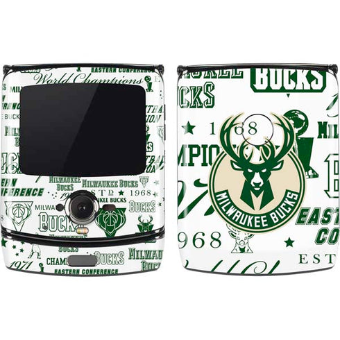 NBA Milwaukee Bucks Historic Blast New Motorola RAZR Skin