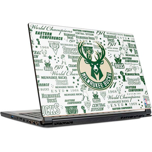 NBA Milwaukee Bucks Historic Blast New MSI GS65 Stealth Laptop Skin