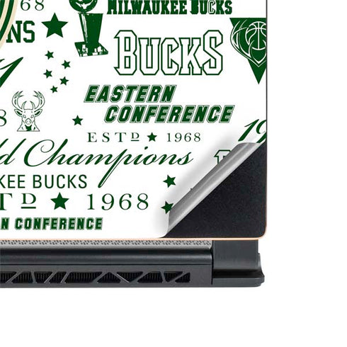 NBA Milwaukee Bucks Historic Blast New MSI GS65 Stealth Laptop Skin