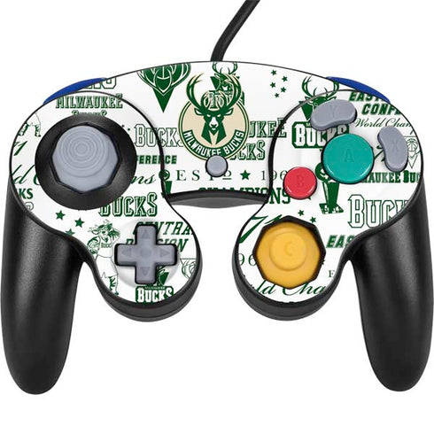 NBA Milwaukee Bucks Historic Blast New Nintendo GameCube Controller Skin