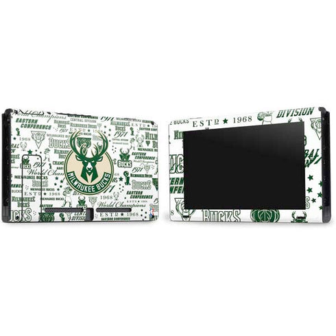 NBA Milwaukee Bucks Historic Blast New Nintendo Skins