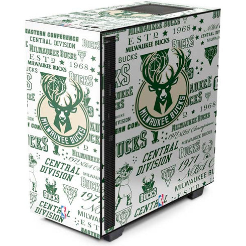 NBA Milwaukee Bucks Historic Blast New NZXT H510 Compact ATX Mid-Tower Case Skin