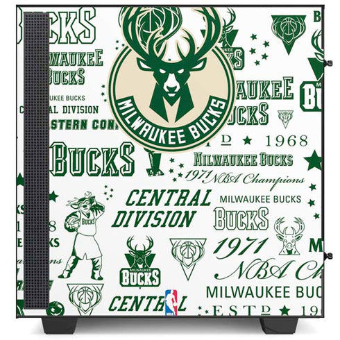 NBA Milwaukee Bucks Historic Blast New NZXT H510 Compact ATX Mid-Tower Case Skin