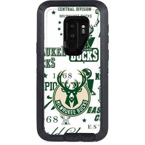 NBA Milwaukee Bucks Historic Blast New Otterbox Defender Galaxy Skin
