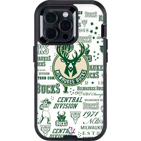 NBA Milwaukee Bucks Historic Blast New Otterbox Defender iPhone Skin