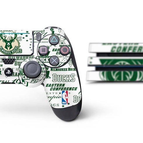 NBA Milwaukee Bucks Historic Blast New PS4 Pro Bundle Skin
