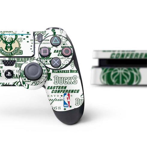 NBA Milwaukee Bucks Historic Blast New PS4 Slim Bundle Skin