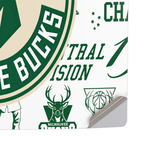 NBA Milwaukee Bucks Historic Blast New PS5 Slim Digital Edition Console Skin