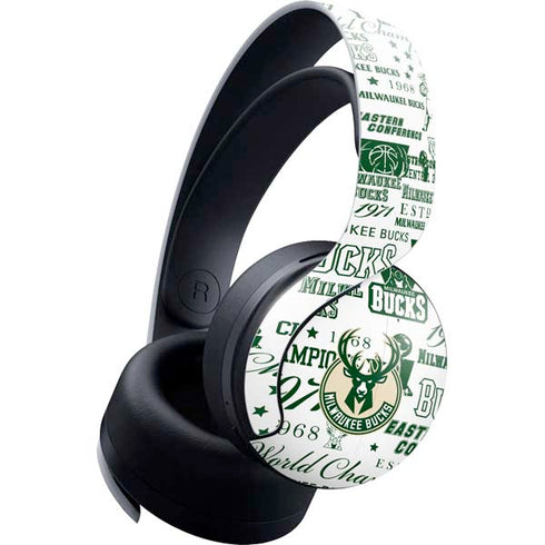 NBA Milwaukee Bucks Historic Blast New PULSE 3D Wireless Headset for PS5 Skin