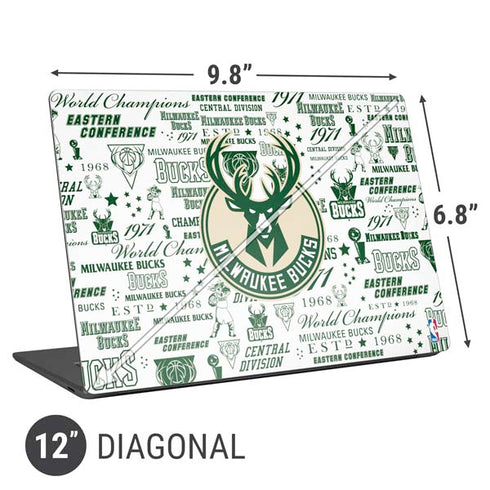 NBA Milwaukee Bucks Historic Blast New Universal Laptop 12in (9.8 x 6.8in) Skin