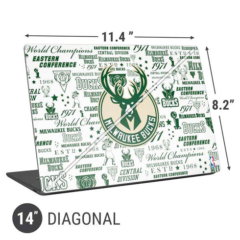 NBA Milwaukee Bucks Historic Blast New Universal Laptop 14in (11.4 x 8.2in) Skin