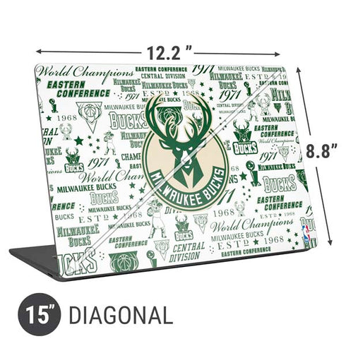 NBA Milwaukee Bucks Historic Blast New Universal Laptop 15in (12.2 x 8.8in) Skin