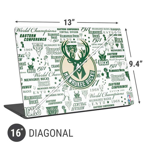 NBA Milwaukee Bucks Historic Blast New Universal Laptop 16in (13 x 9.4in) Skin