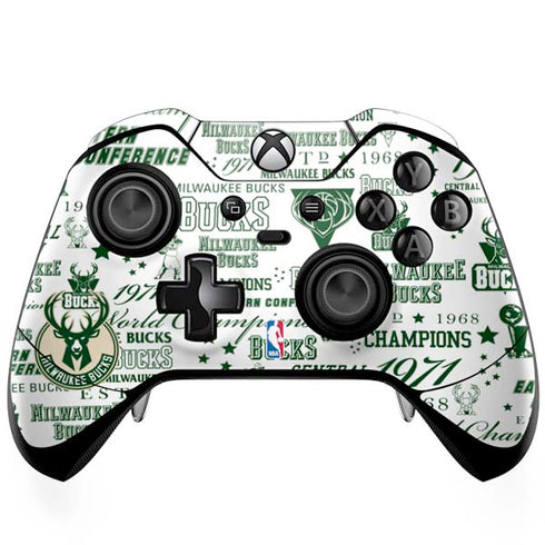 NBA Milwaukee Bucks Historic Blast New Xbox One Elite Controller Skin