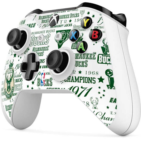 NBA Milwaukee Bucks Historic Blast New Xbox One S Controller Skin