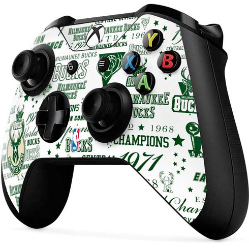 NBA Milwaukee Bucks Historic Blast New Xbox One X Controller Skin