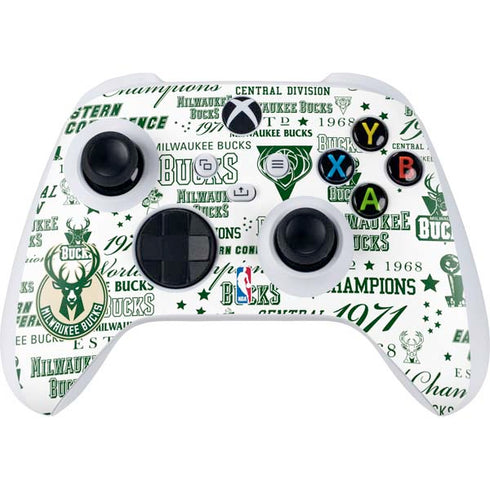 NBA Milwaukee Bucks Historic Blast New Xbox Series S Controller Skin