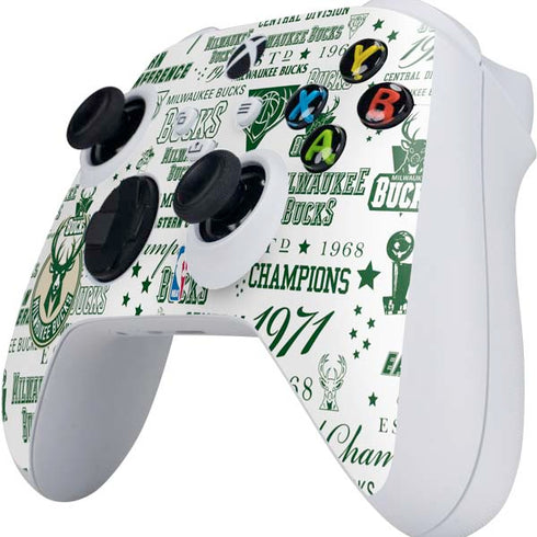 NBA Milwaukee Bucks Historic Blast New Xbox Series S Controller Skin