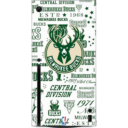 NBA Milwaukee Bucks Historic Blast New Xbox Series X Console Skin