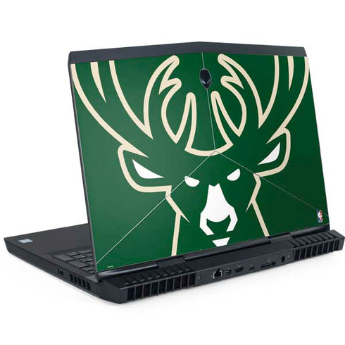 NBA Milwaukee Bucks Large Logo Dell Alienware Skin