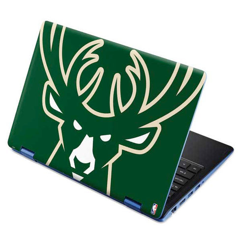 NBA Milwaukee Bucks Large Logo Aspire R11 11.6in Skin