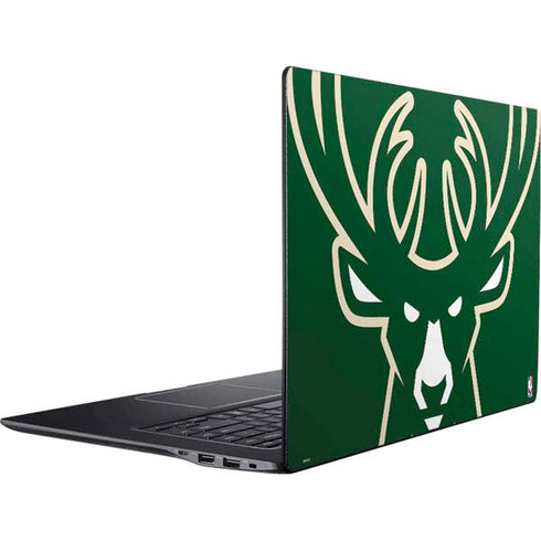 NBA Milwaukee Bucks Large Logo Ativ Book 9 (15.6in 2014) Skin