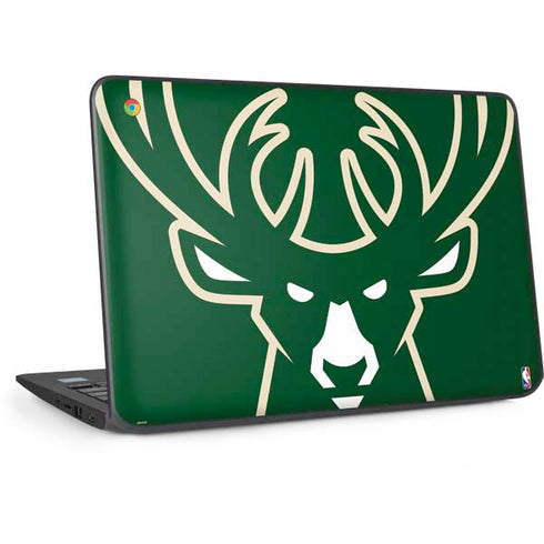 NBA Milwaukee Bucks Large Logo HP Chromebook Skin