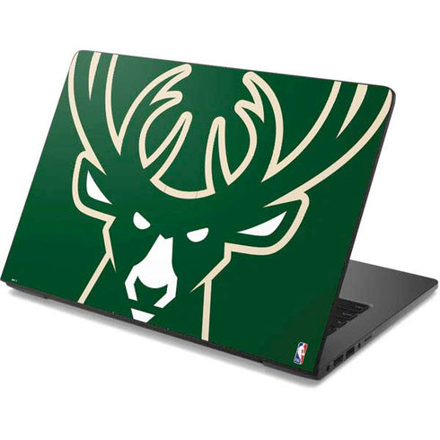 NBA Milwaukee Bucks Large Logo Dell Chromebook Skin