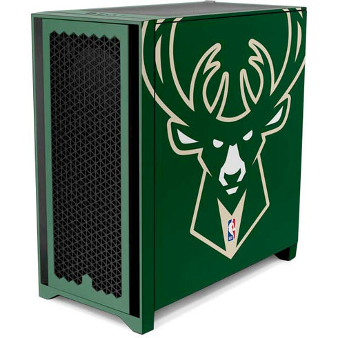 NBA Milwaukee Bucks Large Logo Corsair 4000D Tempered Glass Mid-Tower ATX Case Skin