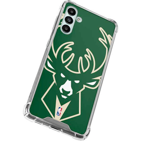 NBA Milwaukee Bucks Large Logo Galaxy A13 5G Clear Case