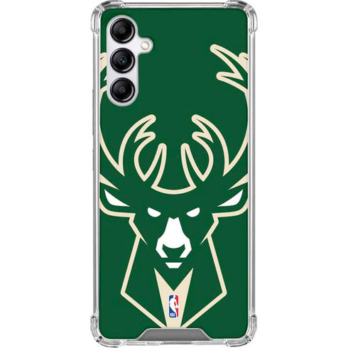 NBA Milwaukee Bucks Large Logo Galaxy A15 5G Clear Case