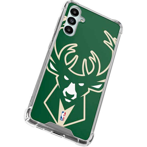 NBA Milwaukee Bucks Large Logo Galaxy A15 5G Clear Case