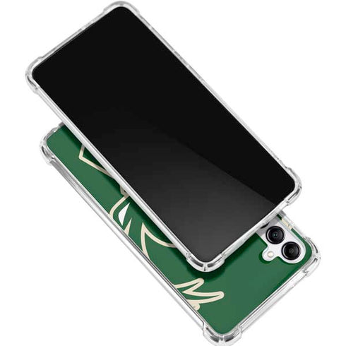NBA Milwaukee Bucks Large Logo Galaxy A15 5G Clear Case