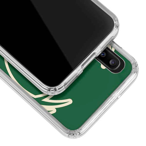 NBA Milwaukee Bucks Large Logo Galaxy A30 Clear Case