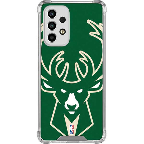 NBA Milwaukee Bucks Large Logo Galaxy A33 5G Clear Case