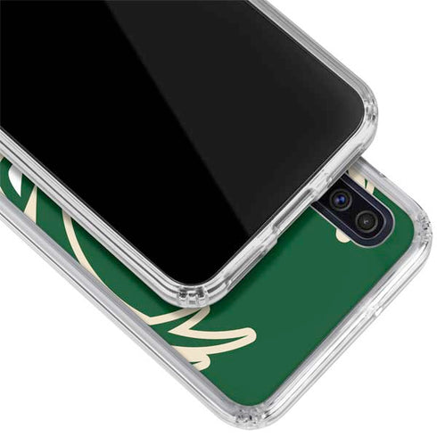 NBA Milwaukee Bucks Large Logo Galaxy A50 Clear Case