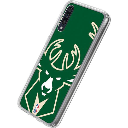 NBA Milwaukee Bucks Large Logo Galaxy A50 Clear Case