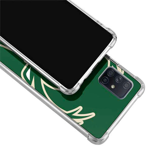 NBA Milwaukee Bucks Large Logo Galaxy A51 5G Clear Case