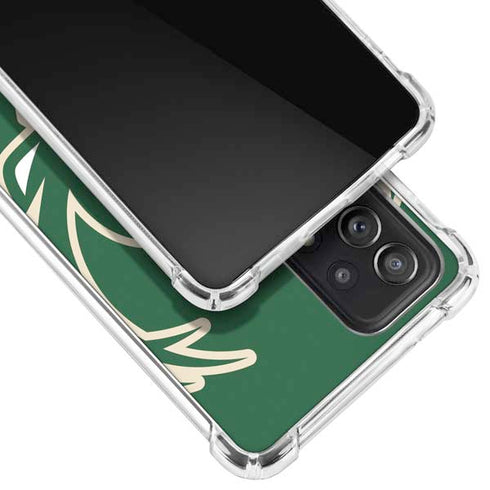 NBA Milwaukee Bucks Large Logo Galaxy A52 5G Clear Case