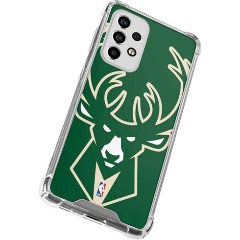 NBA Milwaukee Bucks Large Logo Galaxy A53 5G Clear Case