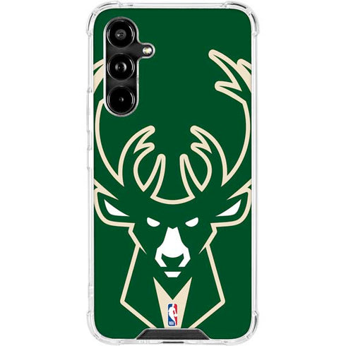 NBA Milwaukee Bucks Large Logo Galaxy A54 5G Clear Case