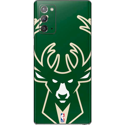 NBA Milwaukee Bucks Large Logo Galaxy Note20 5G Skin
